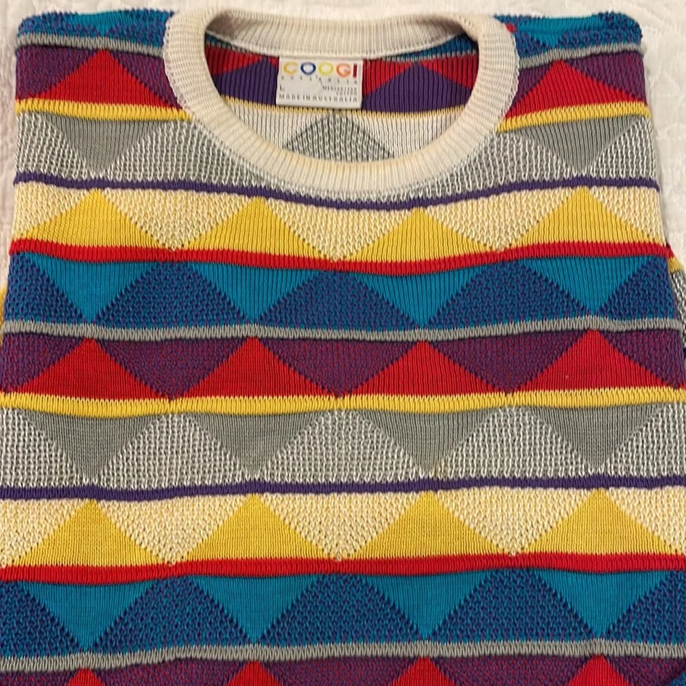 COOGI Australia 100% cotton sweater size L